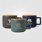 Vue 3 de Mug Café Virtuoso en céramique avec couvercle en bambou – 355 mL - Ceram-X