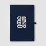 Vue 17 de Carnet Monolith en papier minéral soft-touch – A5