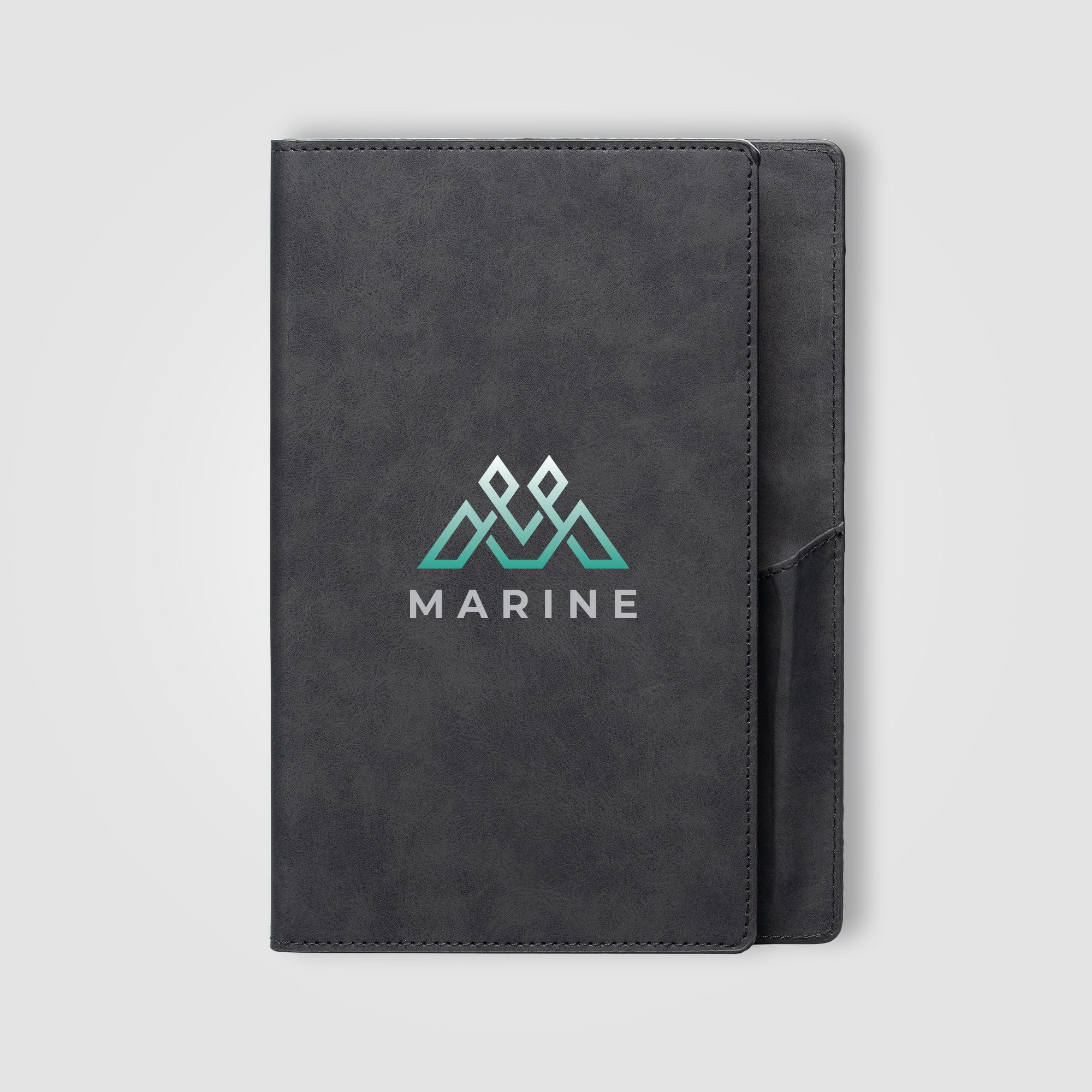 Journal Memento en PU à texture suédée – A5
