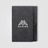 Vue 10 de Journal Memento en PU à texture suédée – A5