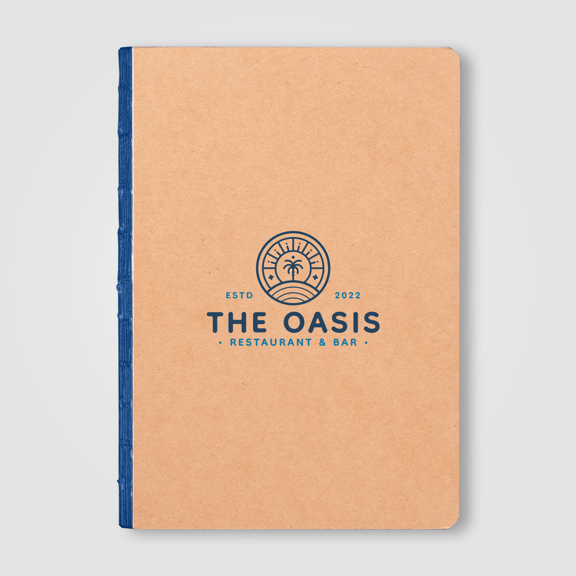 Carnet Romy Essentials à couverture kraft avec bordure de pages colorée – A5