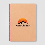 Vue 8 de Carnet Romy Essentials à couverture kraft avec bordure de pages colorée – A5