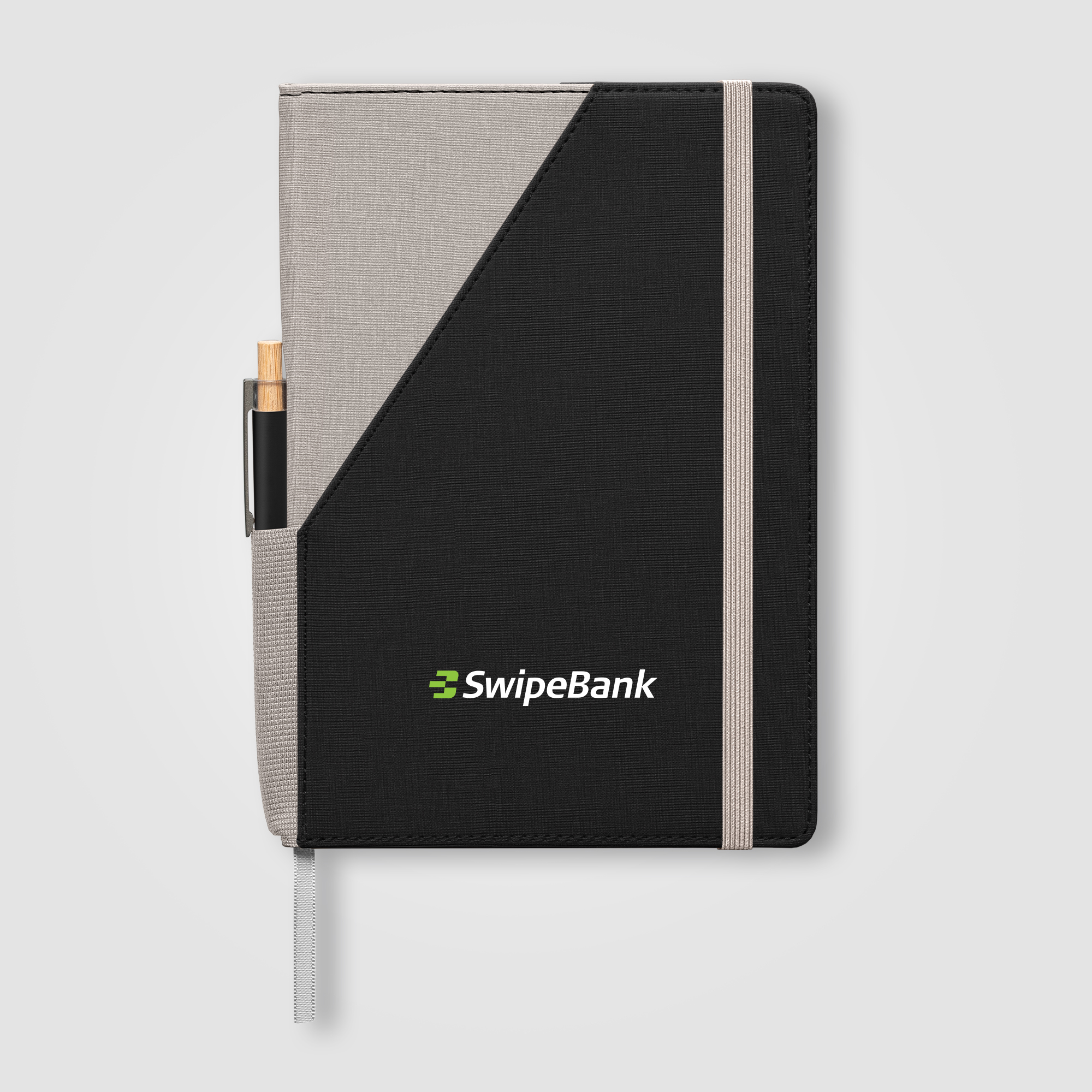 Ensemble carnet rechargeable Xanadu en PU recyclé bicolore avec stylo – A5