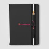Vue 1 de Set de Stylos Newport Recyclés Chevron avec Carnet Rechargeable – A5