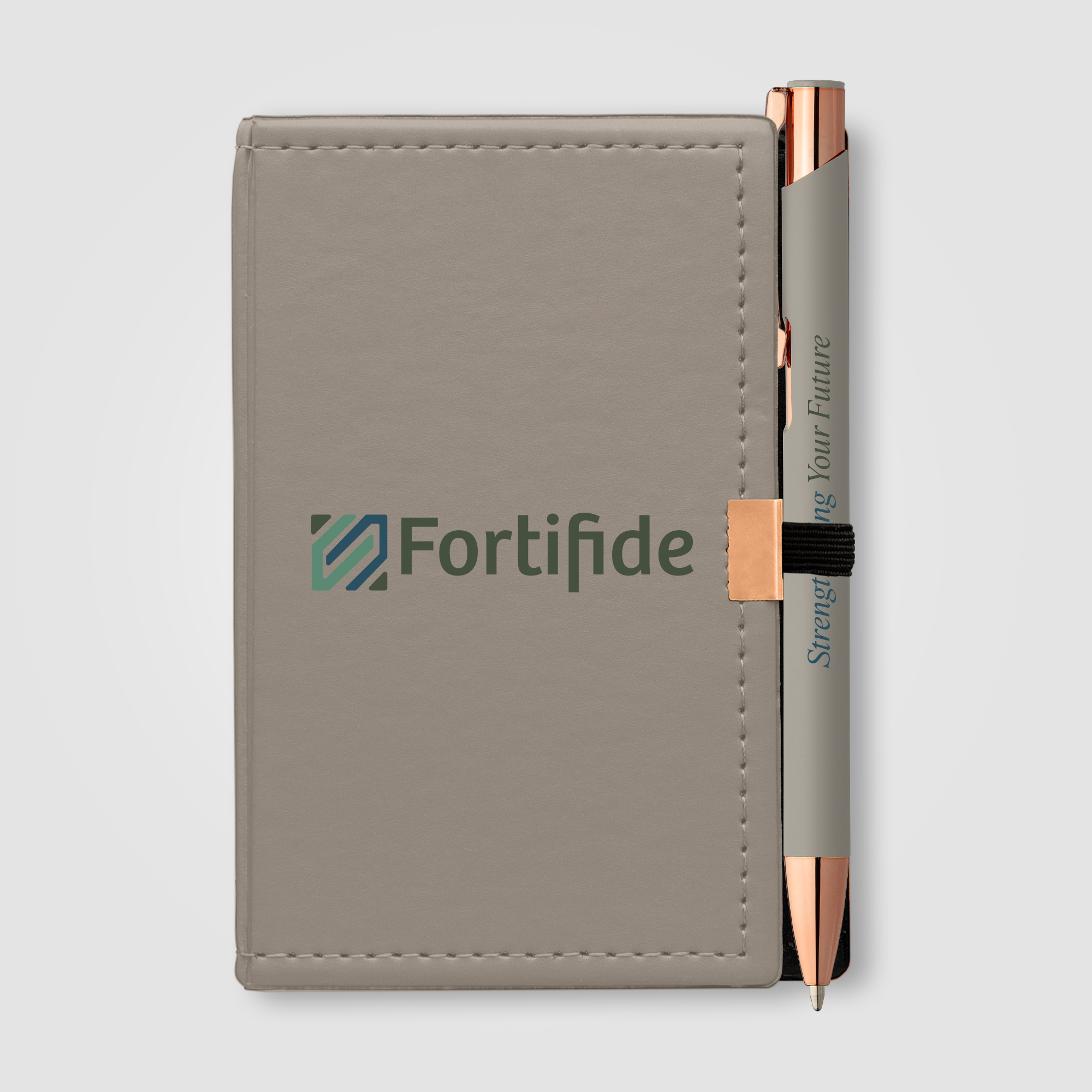 Coffret Bloc-notes et stylo Crosby en Rose Gold