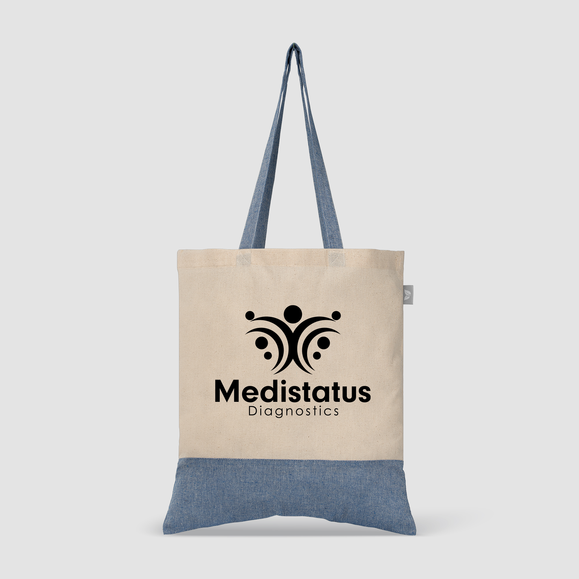 Quebec - Sac fourre-tout en coton recyclé bicolore 140 gsm