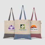 Vue 2 de Quebec - Sac fourre-tout en coton recyclé bicolore 140 gsm