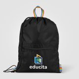 Vue 1 de Sac Spectrum à cordon en polyester recyclé - 8 L