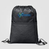 Vue 1 de Sac à cordon Sora recyclé matelassé – 6 L