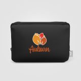 Vue 2 de Trousse utilitaire Malmö en PU recyclé à multiples poches et fermeture à glissière – 2 L