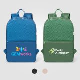 Vue 4 de Sac à dos Sora 210D recyclé matelassé – 13 L