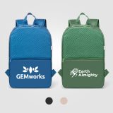 Vue 6 de Sac à dos Sora 210D recyclé matelassé – 13 L
