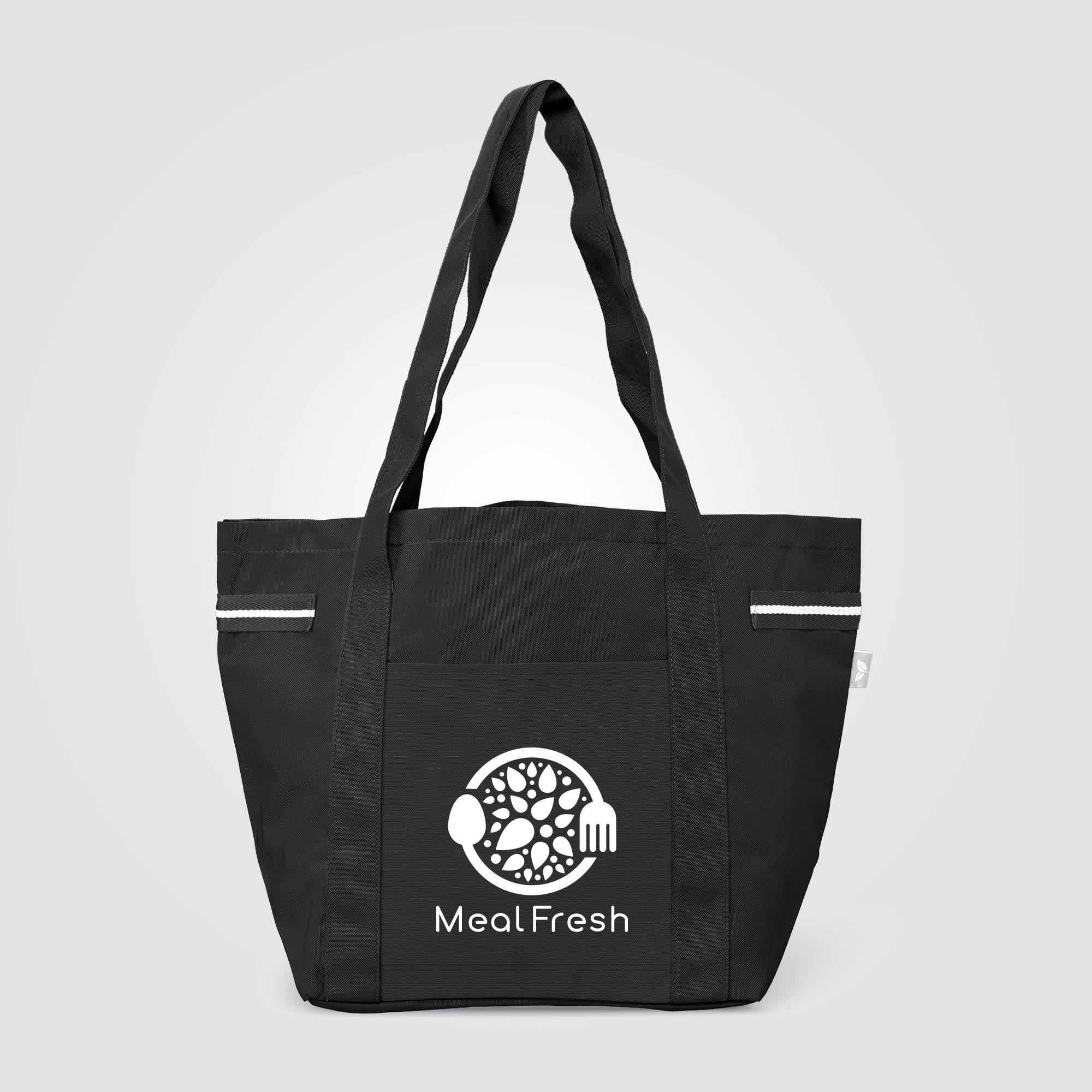 Sac fourre-tout Newport en polyester recyclé à rayures – 20 L