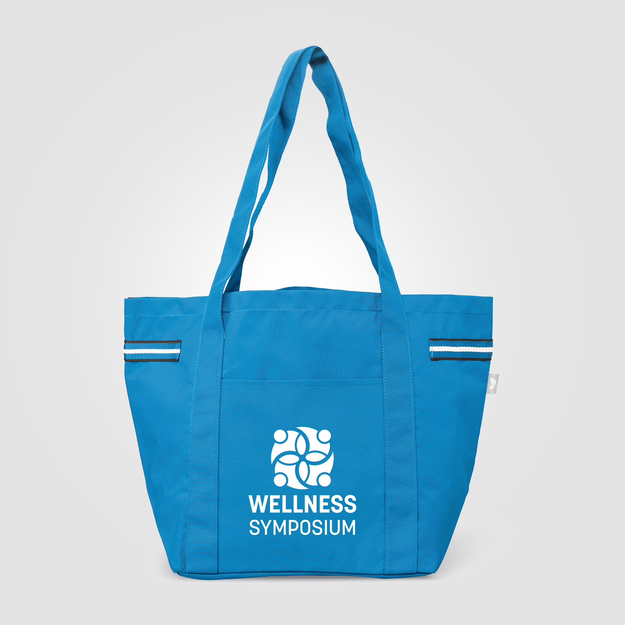 Sac fourre-tout Newport en polyester recyclé à rayures – 20 L