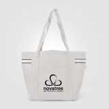 Vue 10 de Sac fourre-tout Newport en polyester recyclé à rayures – 20 L