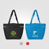 Vue 4 de Sac fourre-tout Newport en polyester recyclé à rayures – 20 L