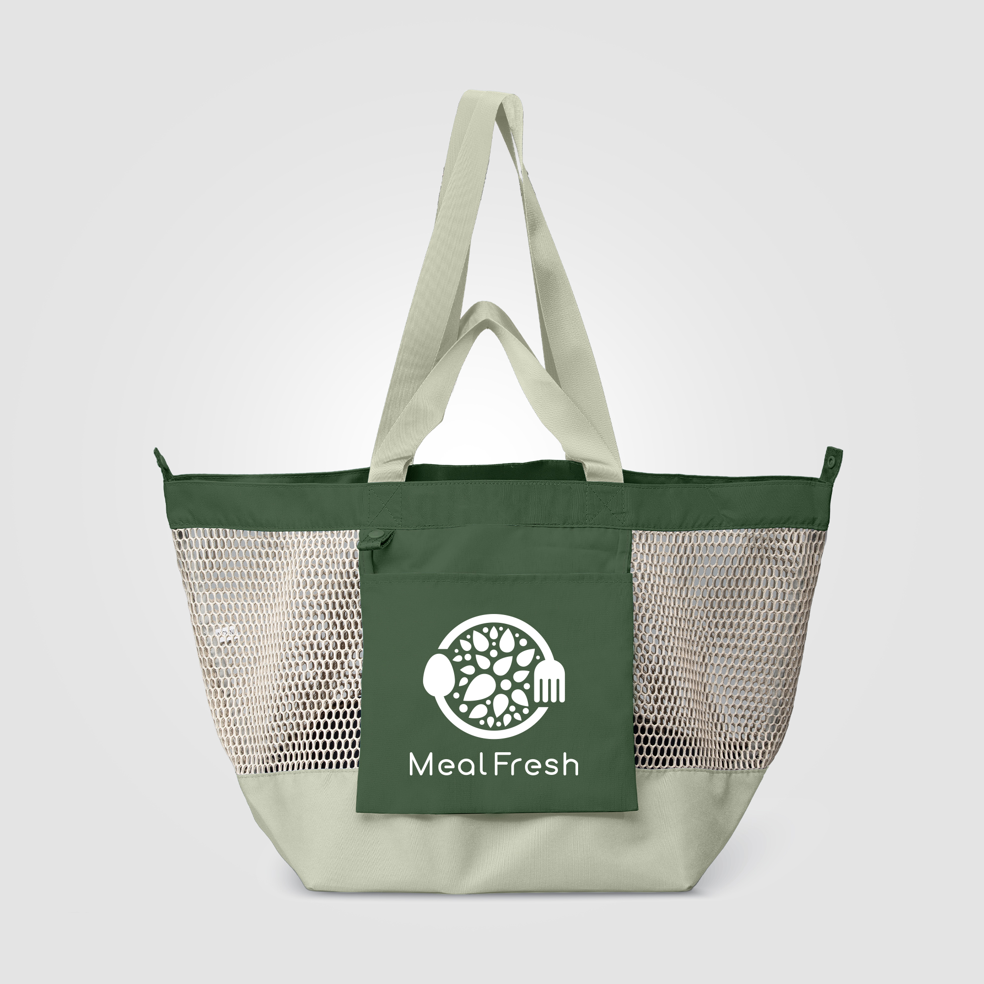 Sac fourre-tout Neri en maille recyclée pliable – 45 L
