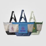 Vue 4 de Sac fourre-tout Neri en maille recyclée pliable – 45 L