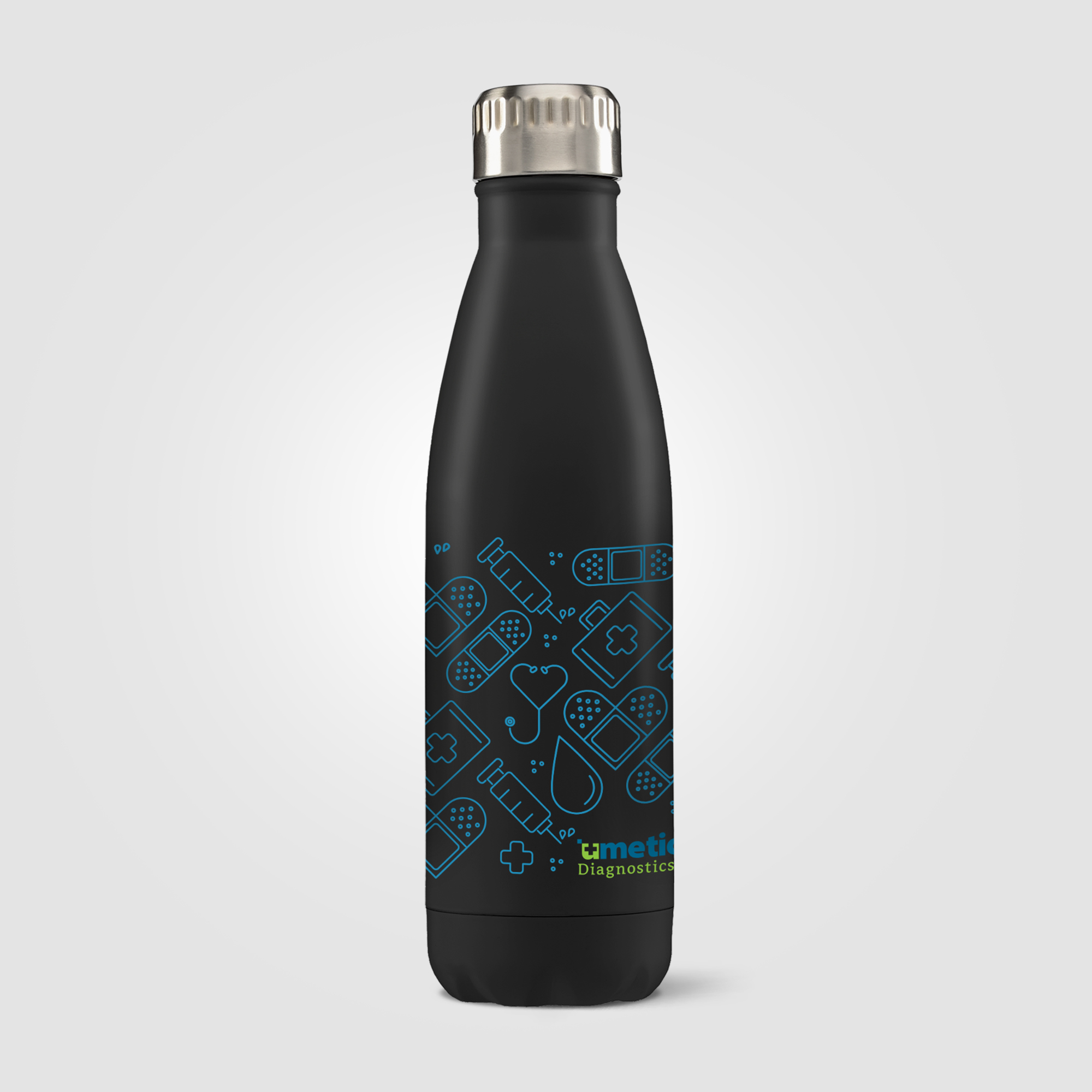 Ibiza - Bouteille en acier inoxydable à double paroi de 475 ml