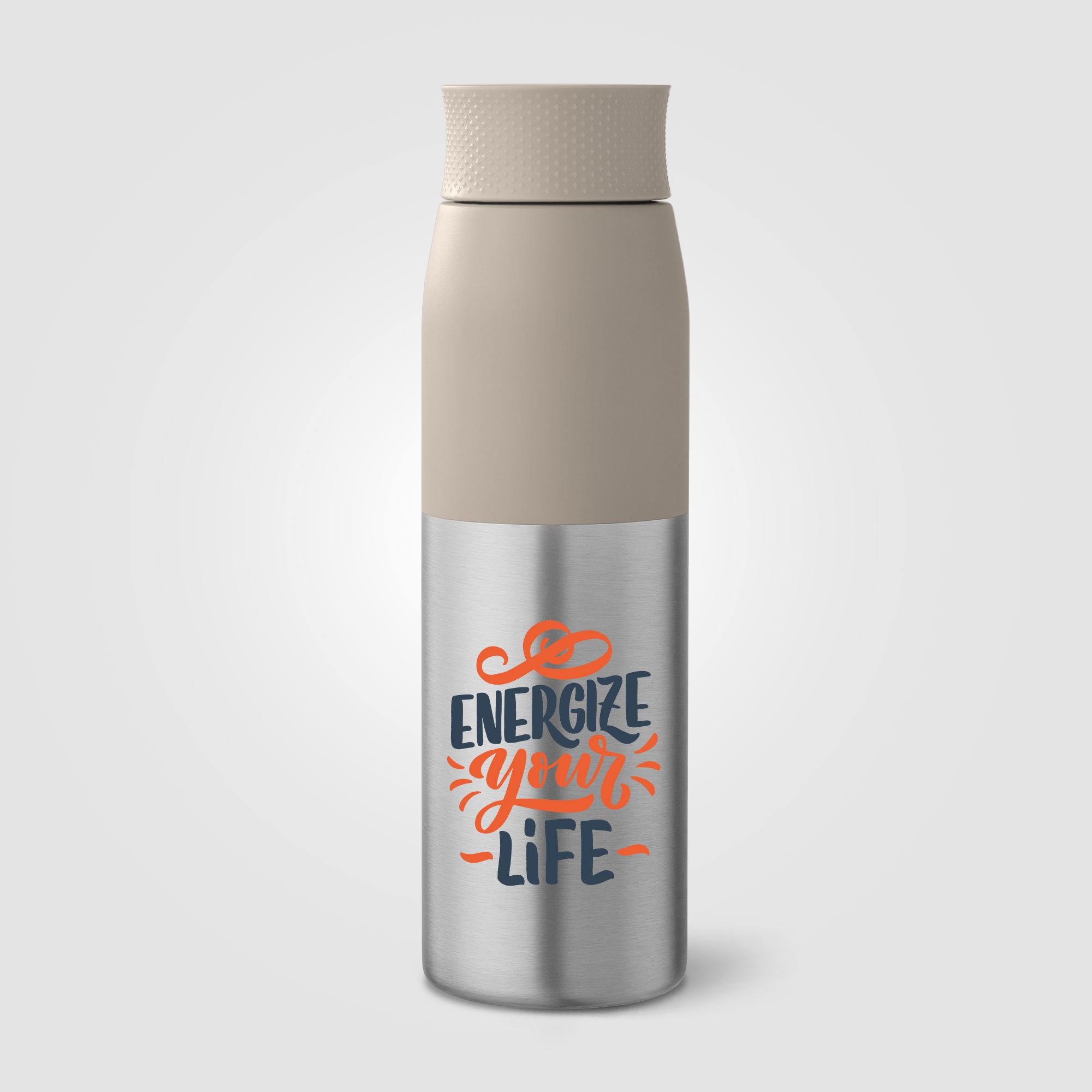 Bouteille Borealis à couvercle à torsion en acier inoxydable recyclé - 650 ml