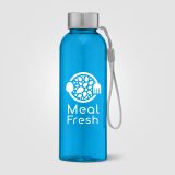 Vue 2 de Skye - Bouteille d'eau 500 ml en rPET avec bracelet de poigne