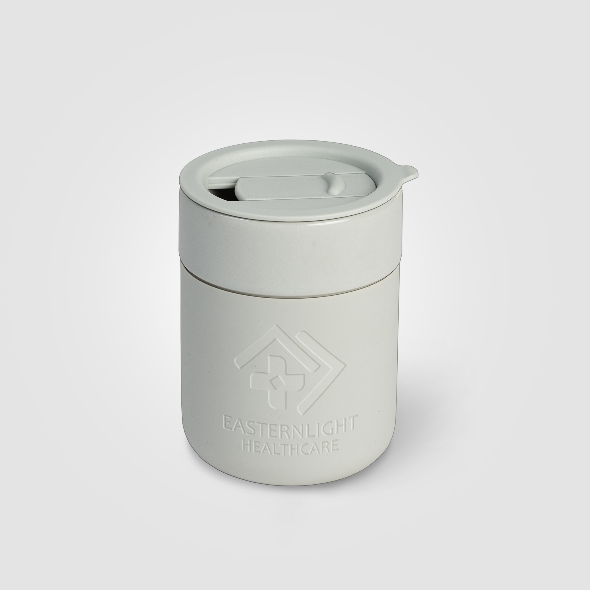 Obsidian - Mug en Céramique et Silicone Mat de 295 ml avec Couvercle