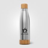 Vue 9 de Ibiza Bamboo - 650 ml Bouteille en acier inoxydable à double paroi