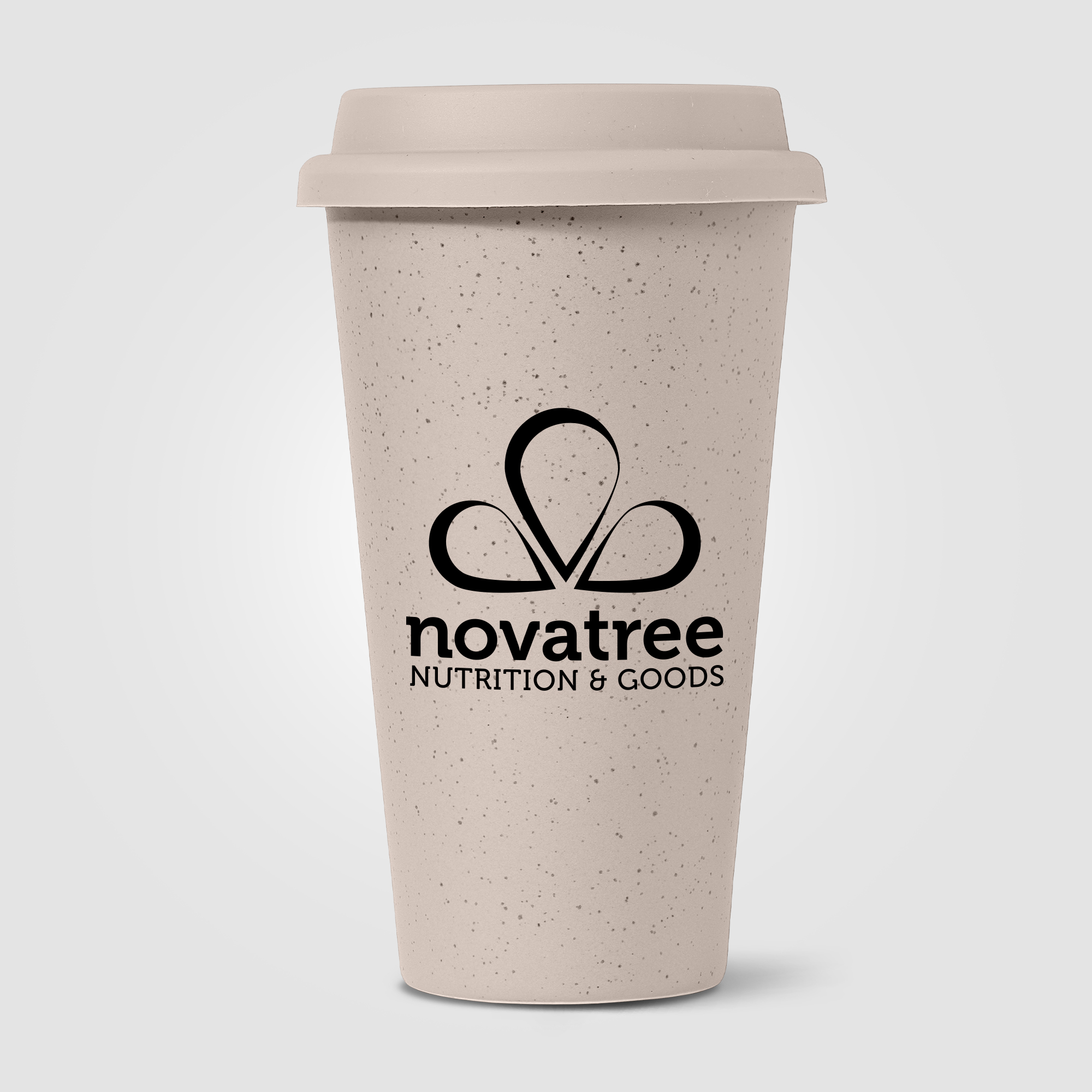 Equator - 265 ml Tumbler en céramique à double paroi avec couvercle en silicone