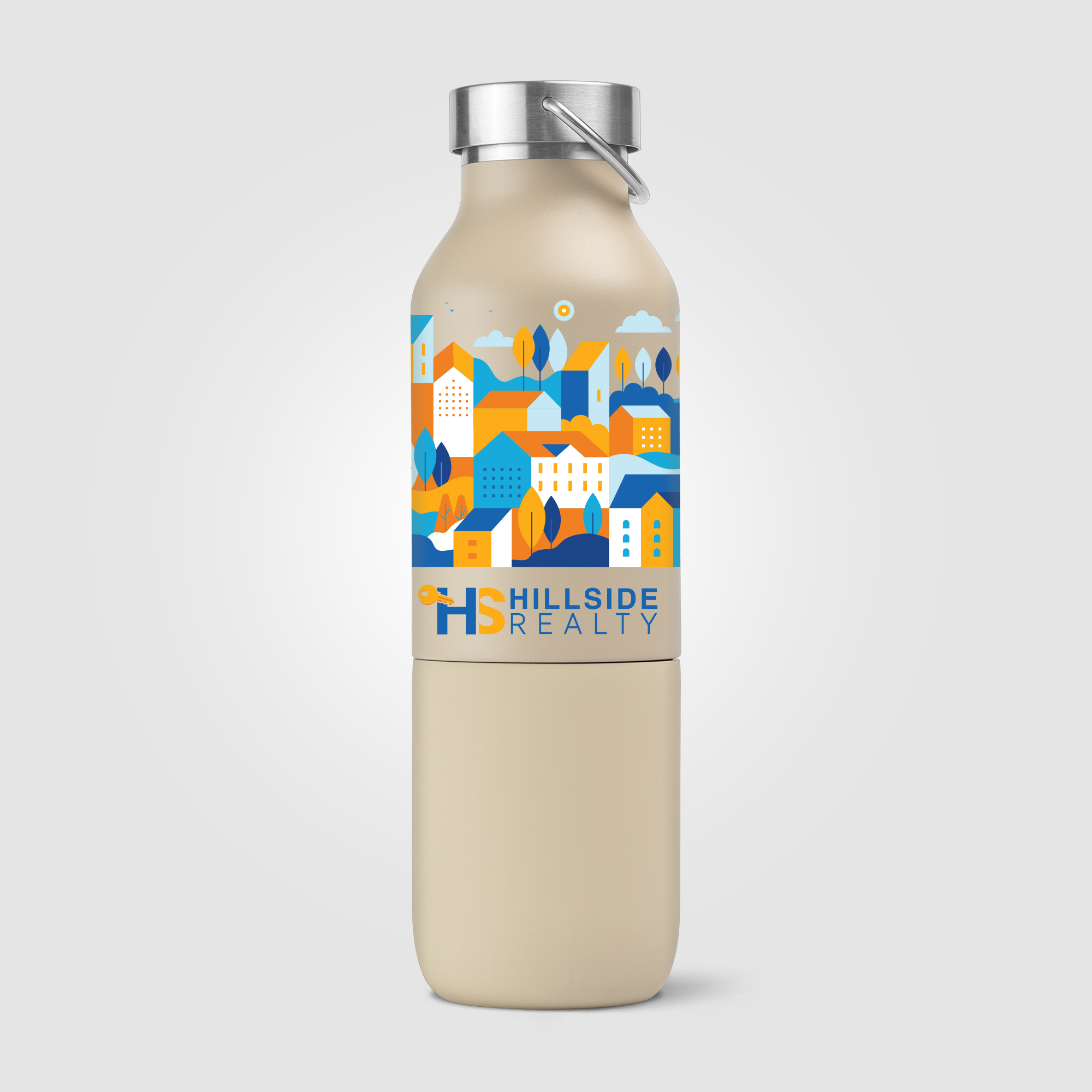 Freya Duo - 2-en-1 Bouteille en acier inoxydable recyclé à double paroi de 590 ml et gobelet de 325