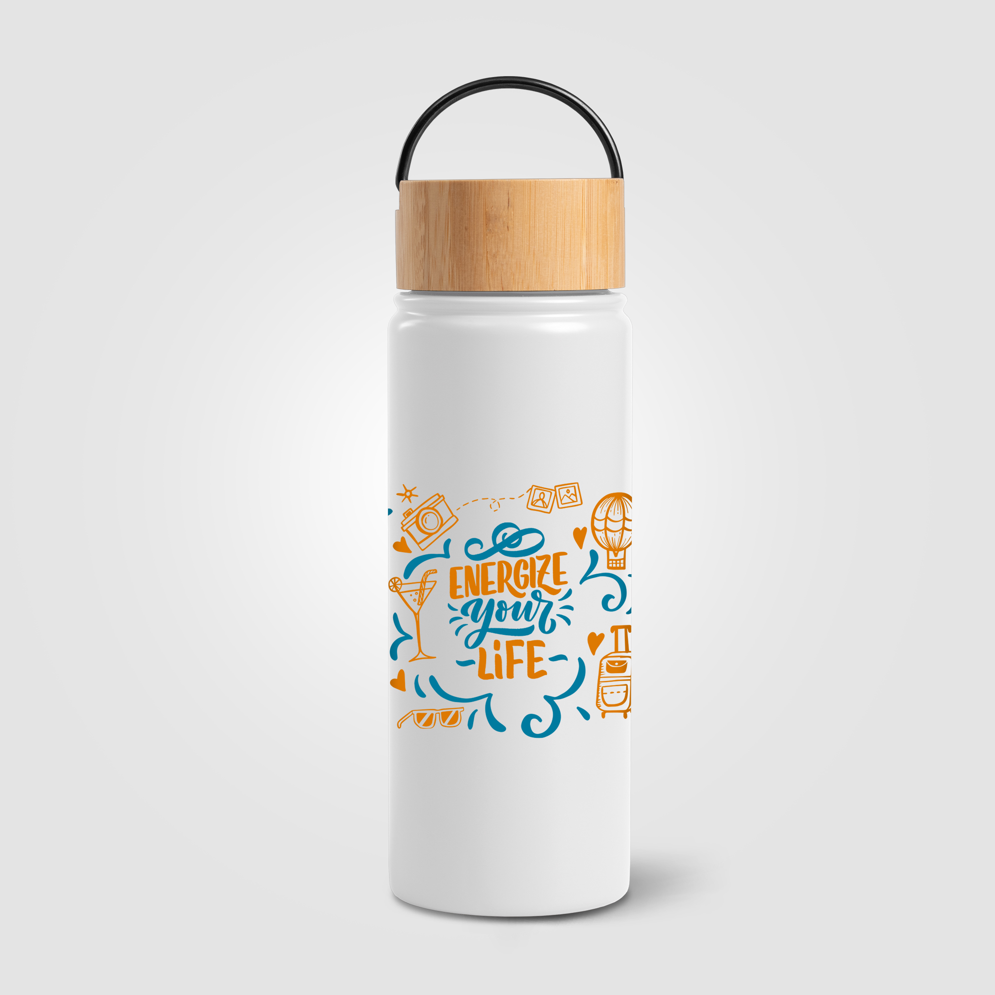 Reborn - 530 ml Bouteille en acier inoxydable à double paroi