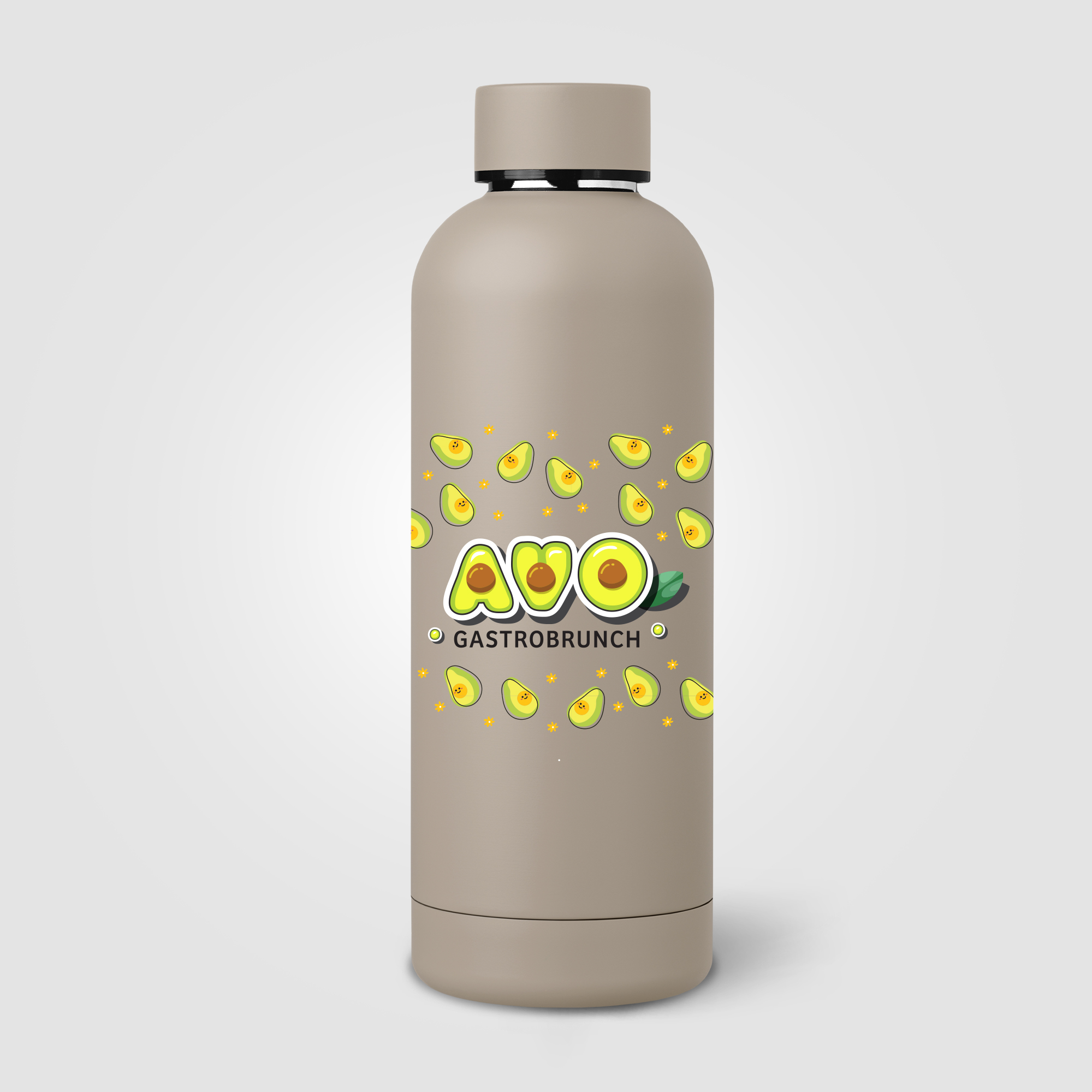 Gourde Astrid en acier inoxydable à double paroi - 530 ml