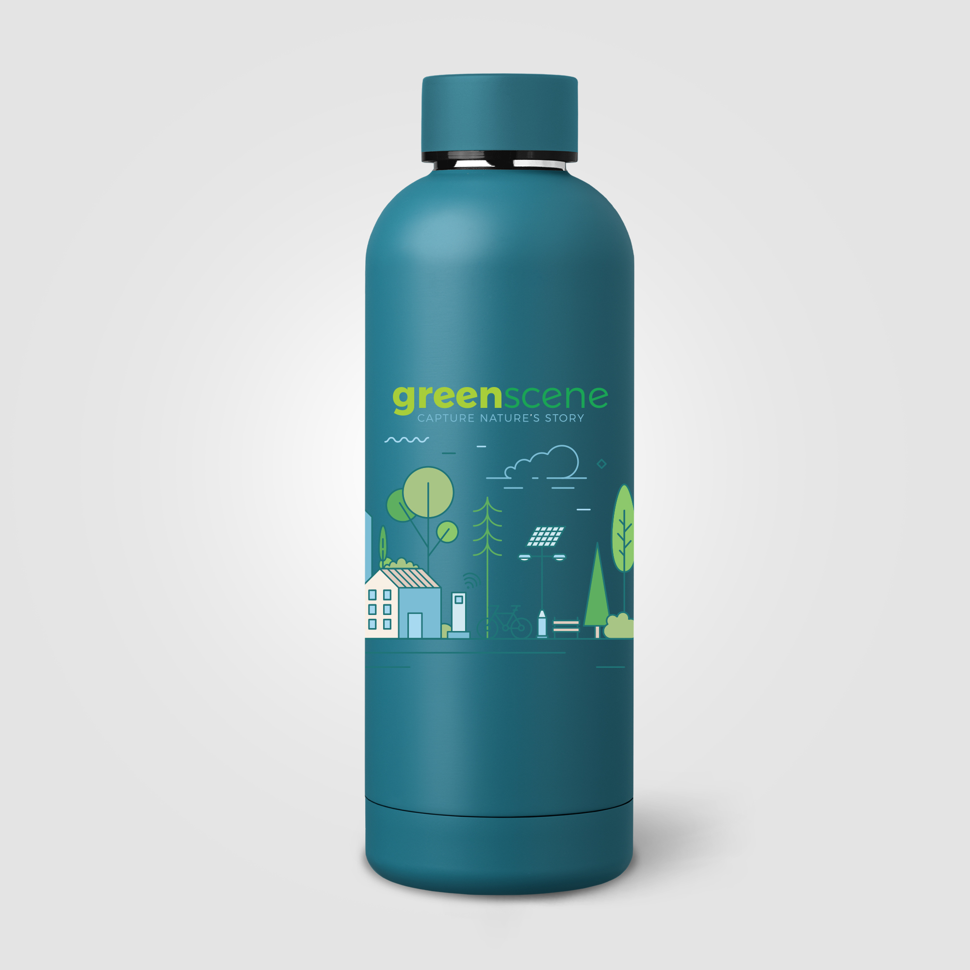 Gourde Astrid en acier inoxydable à double paroi - 530 ml