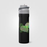 Vue 1 de Gourde Lynk en acier inoxydable à paille rabattable – 690 ml
