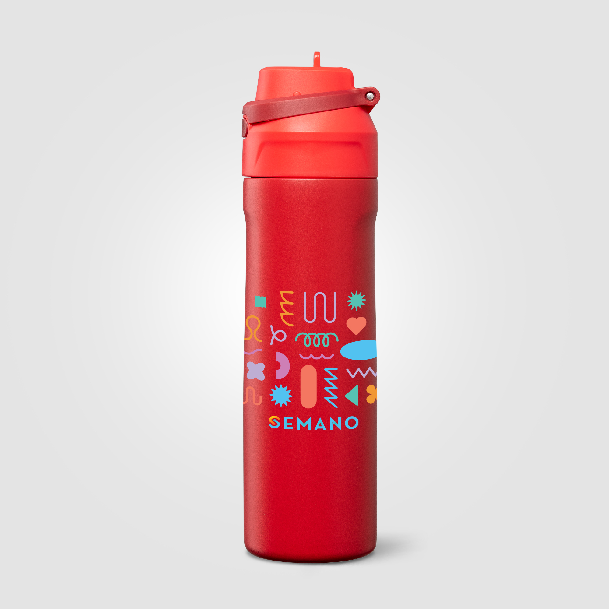 Gourde Lynk en acier inoxydable à paille rabattable – 690 ml