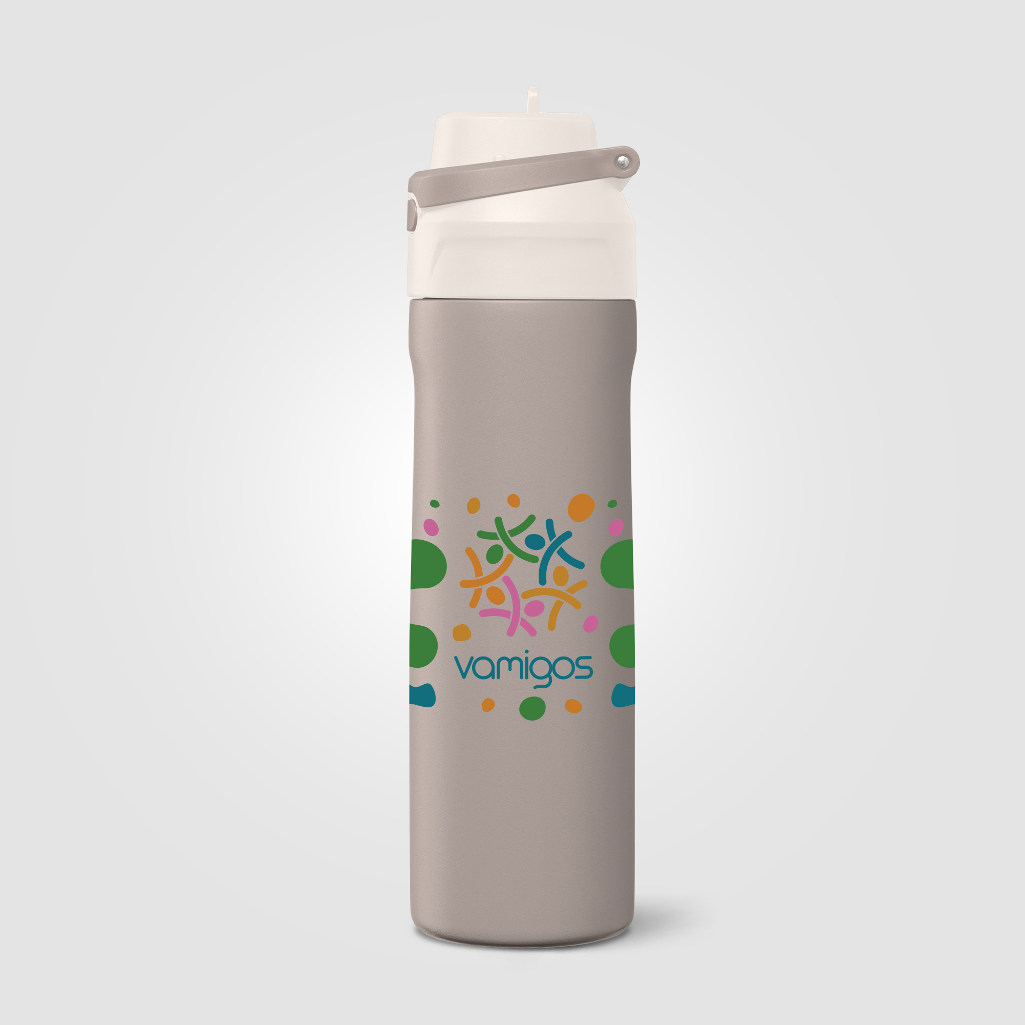 Gourde Lynk en acier inoxydable à paille rabattable – 690 ml