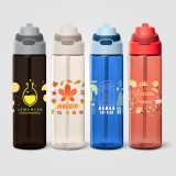 Vue 4 de Gourde Lynk en rPET à paille rabattable – 830 ml