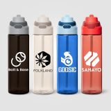 Vue 6 de Gourde Lynk en rPET à paille rabattable – 830 ml
