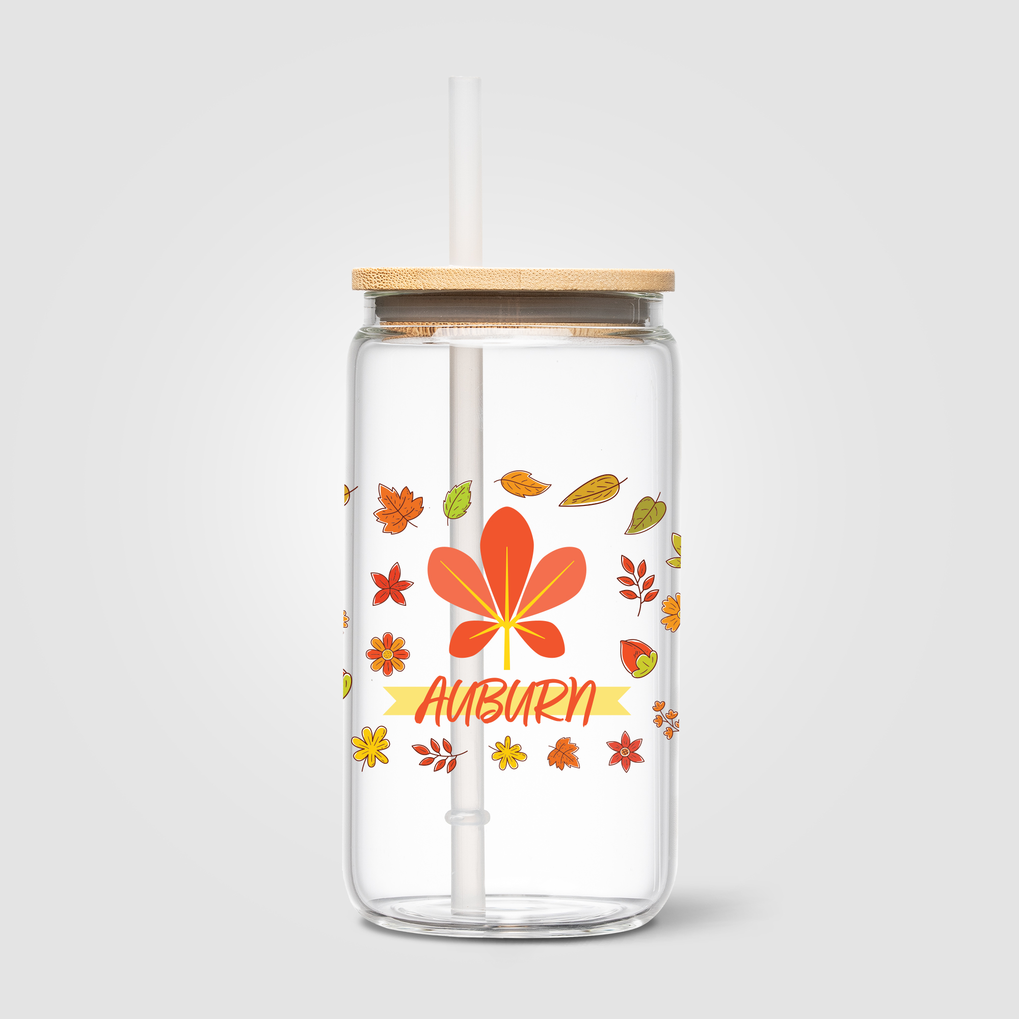 Gobelet Cádiz en verre avec couvercle en bambou – 540 ml