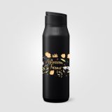 Vue 1 de Gourde Majesty en acier inoxydable recyclé avec support selfie – 750 ml