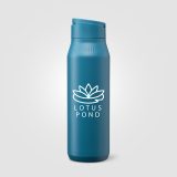 Vue 18 de Gourde Majesty en acier inoxydable recyclé avec support selfie – 750 ml