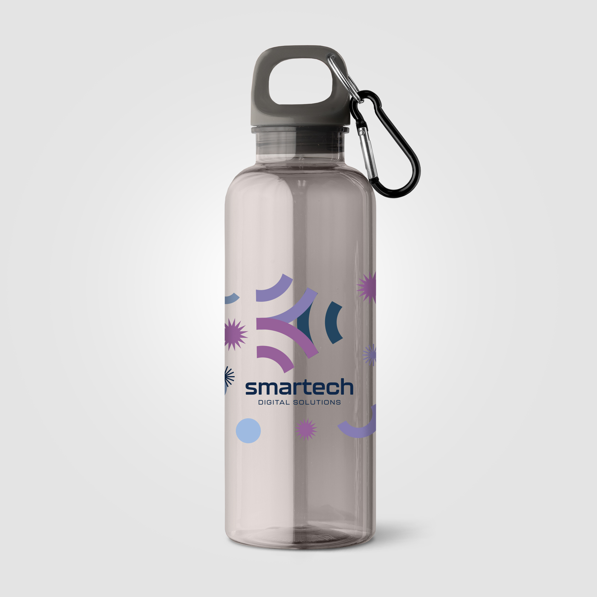 Gourde de vélo Doli, bouchon à vis avec mousqueton, rPET - 500 ml