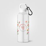 Vue 7 de Gourde de vélo Doli, bouchon à vis avec mousqueton, rPET - 500 ml