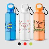 Vue 4 de Gourde de vélo Doli, bouchon à vis avec mousqueton, rPET - 500 ml