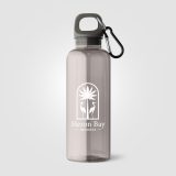 Vue 2 de Gourde de vélo Doli, bouchon à vis avec mousqueton, rPET - 500 ml