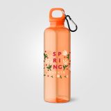 Vue 16 de Gourde de vélo Doli, bouchon à vis avec mousqueton, rPET, 740 ml
