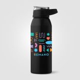 Vue 8 de Gourde de sport Lyse en acier inoxydable recyclé – 710 ml