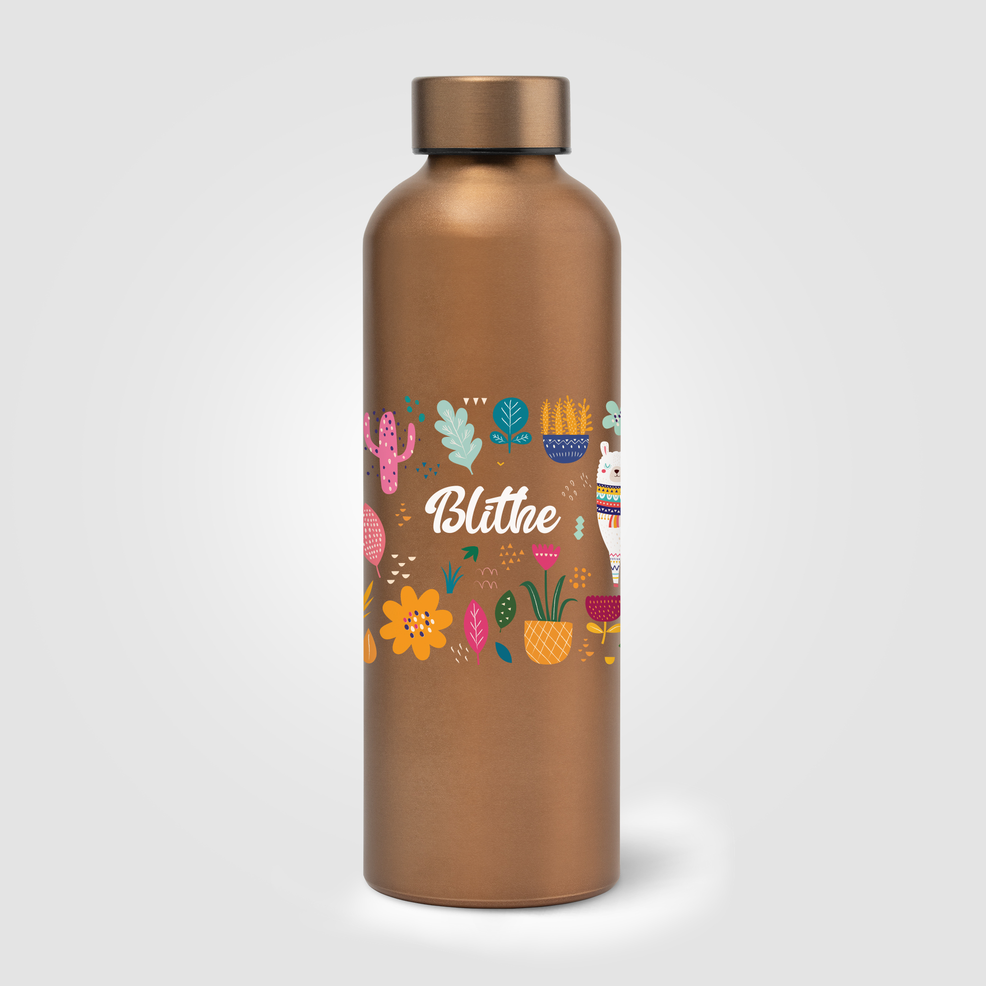Gourde Astrid en acier inoxydable recyclé – Finition métallisée – 710 ml
