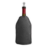 Vue 3 de Housse isotherme Nest pour bouteille de vin, polyester recyclé chiné - 16,3 x 22,5 cm